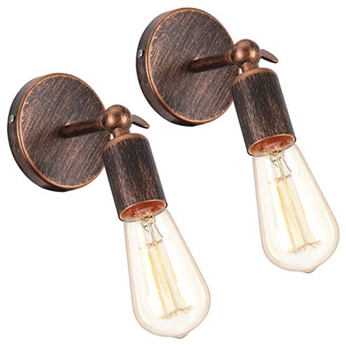 Industrieel minimalistische wandlamp - E27 wandverlichting voor slaapkamer en woonkamer
