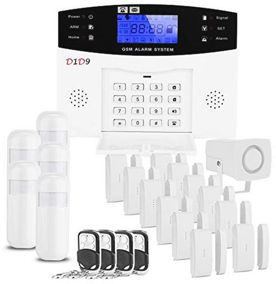 D1D9 Sistema de alarma antirrobo de casa WiFi RFID DIY Wireless GSM APP para seguridad en el hogar