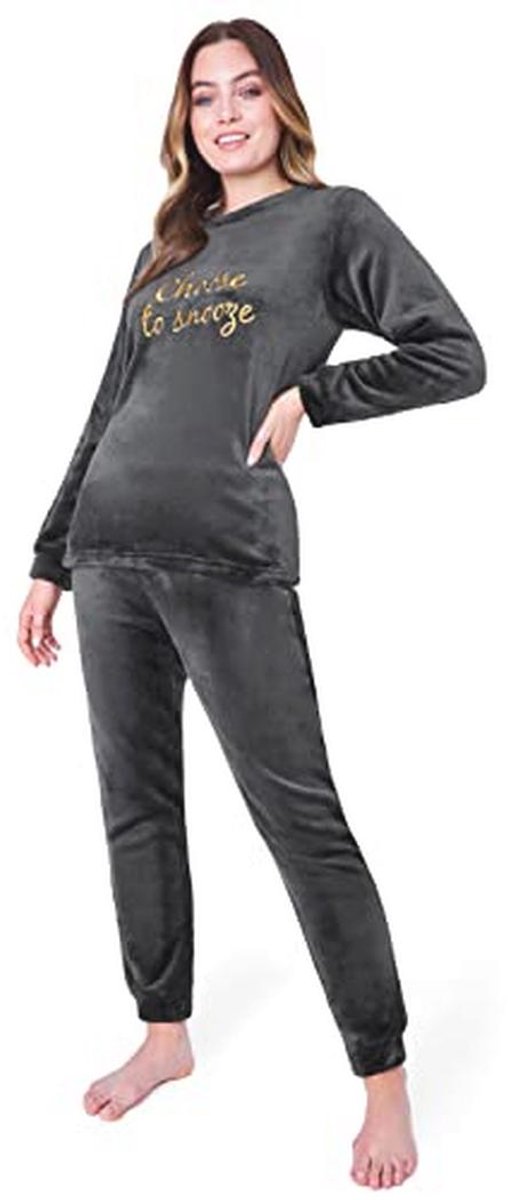 Comfortabele Dames Pyjamaset - Zachte en Warme Loungewear