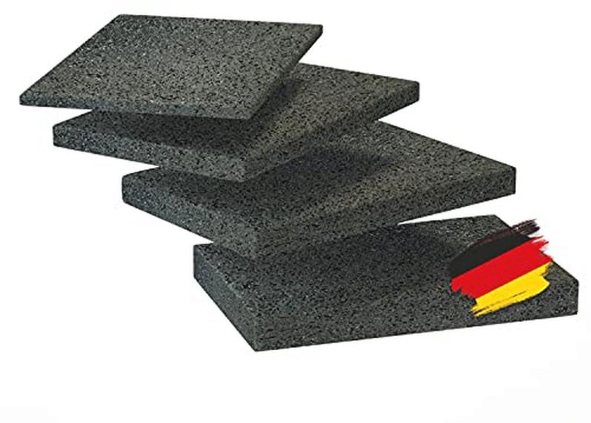 Terrastegels van rubbergranulaat 90 x 60 mm - Hoogwaardige bouwbescherming voor terrassen - Waterdicht en isolerend