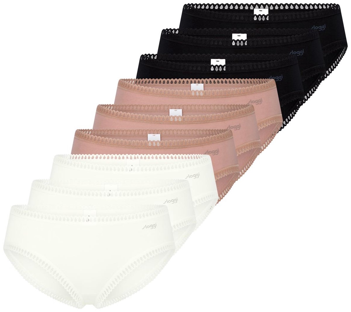 sloggi Dames hipster slip 9 pack GO Crush