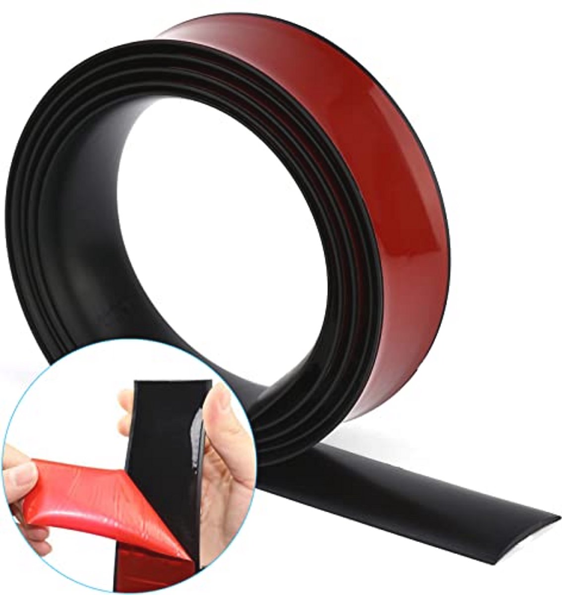 Waterdicht Overgangsprofiel voor Deuren - Zelfklevend, Vloerstrip van Vinyl - 5 cm Breed, 1 m Lengte