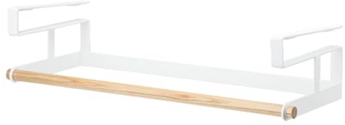 Onder Plank Hanger Houder - Wasserij Opbergrek en Organizer van Staal en Hout