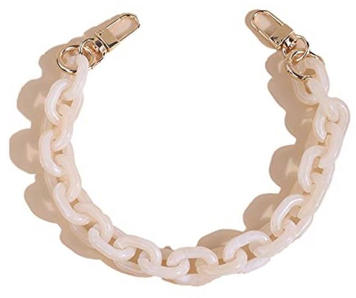 Acryl Schoudertas Ketting Band Met Gouden Gesp