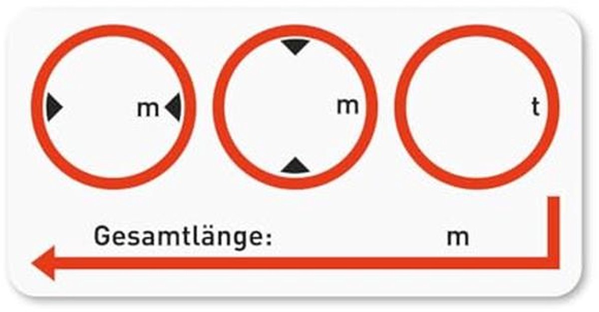 Veiligheidssticker voertuigmaatsticker voor camper en bus met beschrijfbare folie