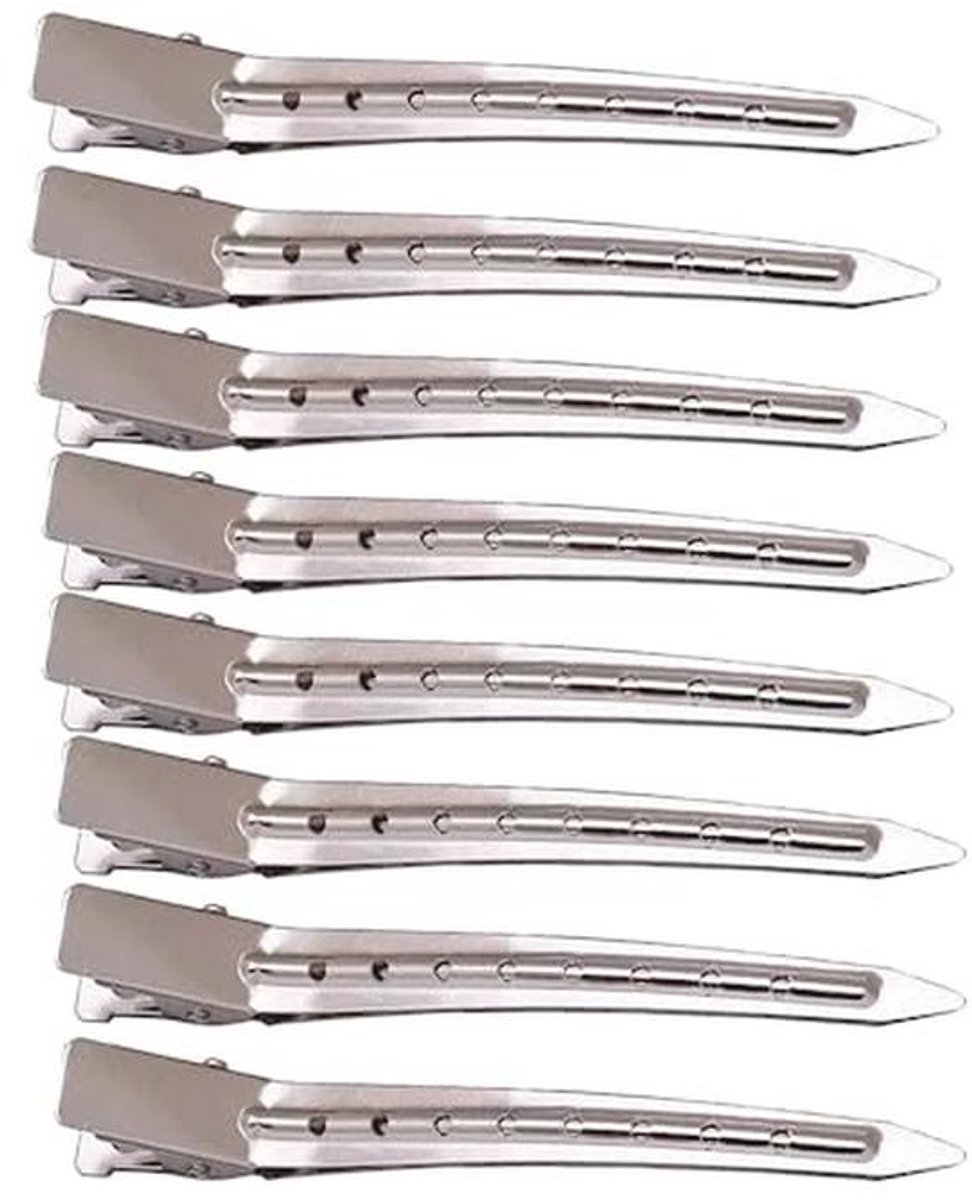 8 stuks metalen haarklemmen voor kapsels en make-up