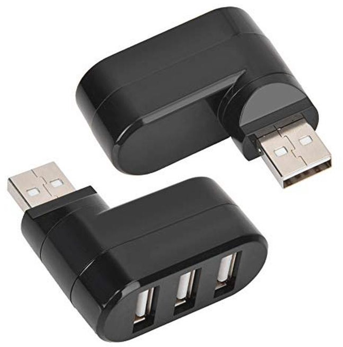 Ultradragbare 3-poorts USB 2.0-hub voor Mac-notebook