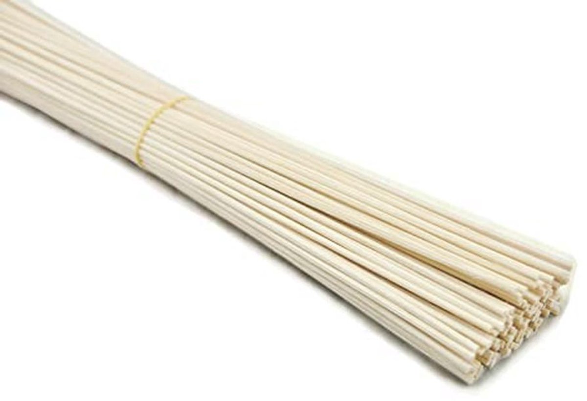 100 natuurlijke diffusorstokjes voor kamergeuren - 35 cm x 3 mm