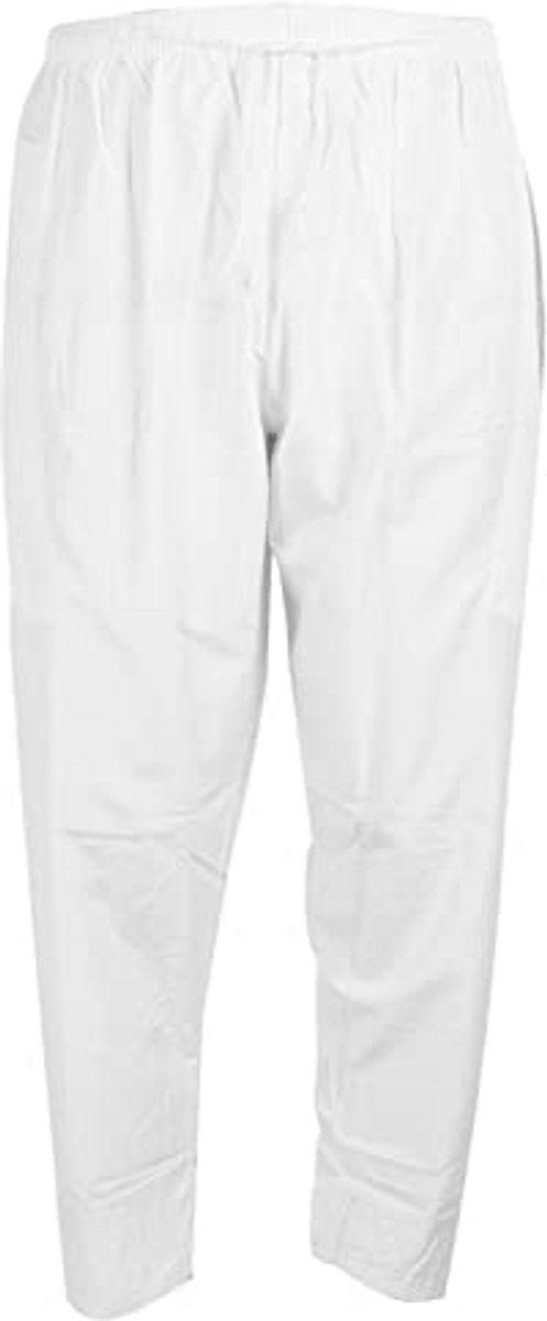 Losse Polyester Katoenen Moslimbroek voor Mannen met Elastische Tailleband - Afghaanse Stijl