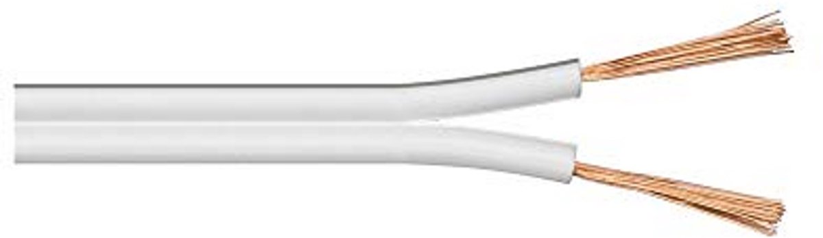 Luidsprekerkabel 2 x 0,75 mm² CCA - Audiokabel voor Hi-Fi en Thuisbioscoop - 25 m