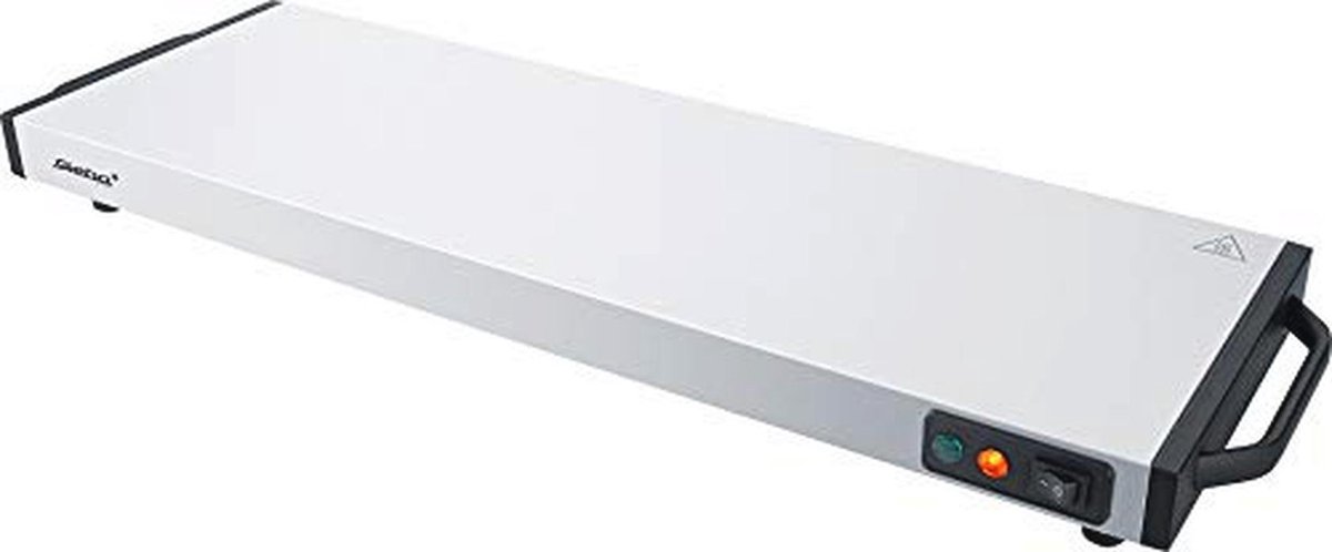 Warmhoudplaat voor buffetten en tafels 60 x 20 cm - Snelle opwarming en lange warmteafgifte