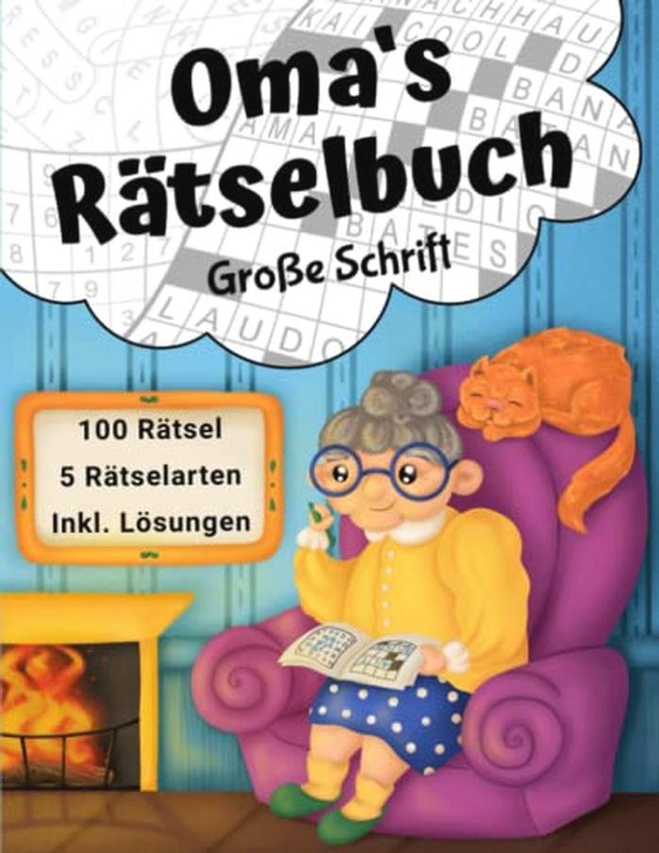 Senioren Rätselbuch mit 100 Rätseln – Sudoku, Kreuzwoord- en Wortsuchpuzzels