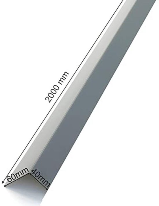Hoekprofiel aluminium antraciet 10x10x1x1000mm kopen? Overgangsprofielen
