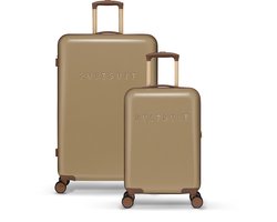 SUITSUIT Kofferset 2 delig - Reiskoffer groot - Handbagage koffer - Koffer set - Veilig TSA cijferslot - Fab Seventies kofferset Cuban Sand