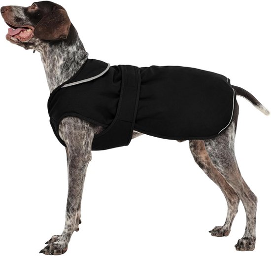 Kuoser Canvas Huisdier Hond Winterjas, Reflecterende Hond Warme Fleece