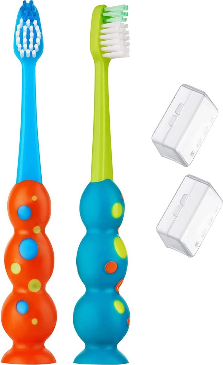 2 Stuks Handmatige Tandenborstels Set - Keuze uit Verschillende Kleuren