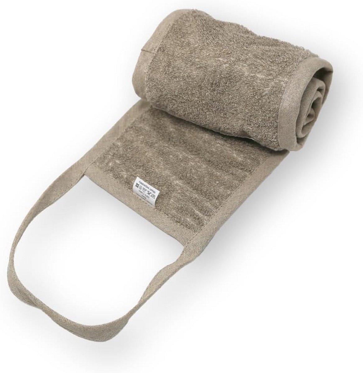 Linnen Was- en Massageband 15 x 70 cm Premium Kwaliteit voor Douche en Sauna