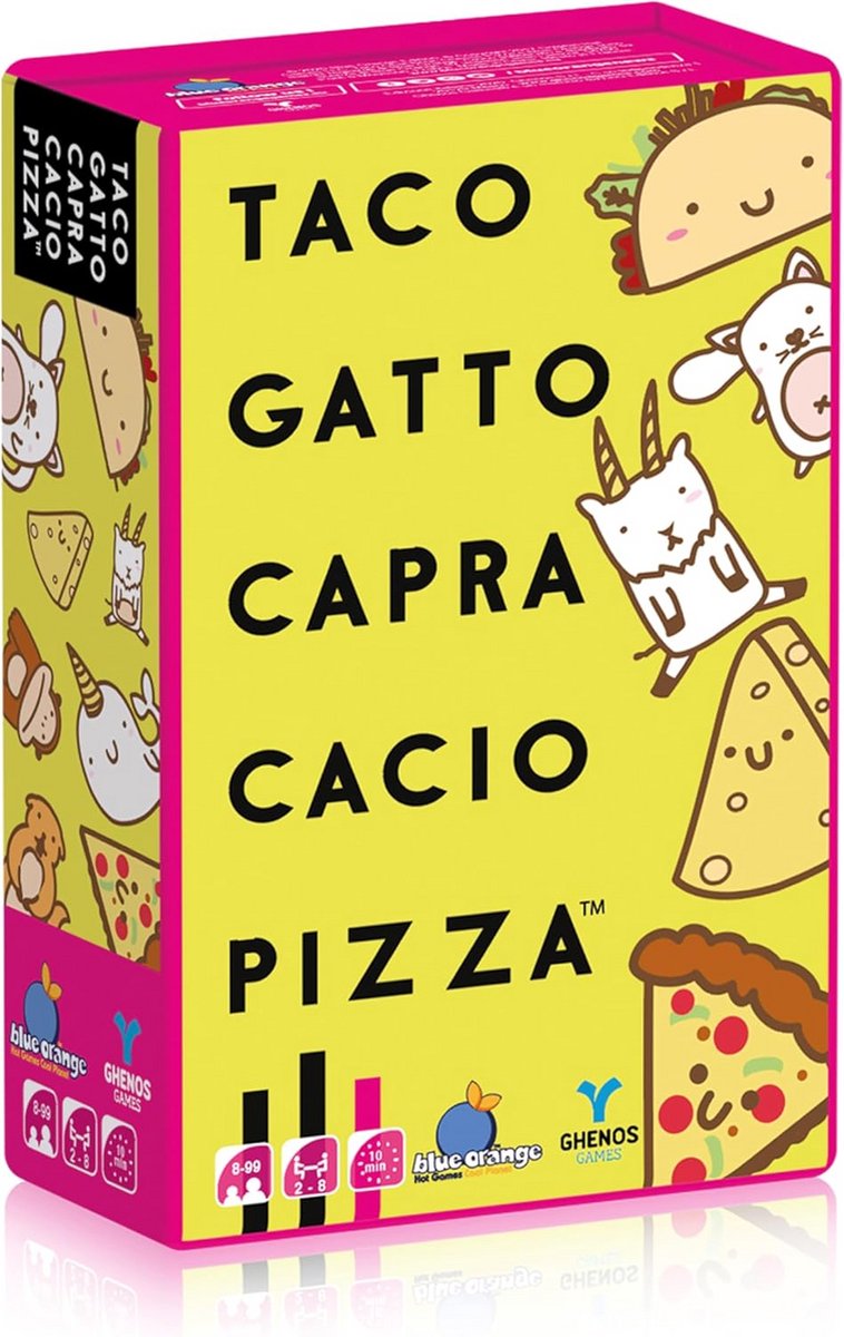 Spannend Reactiespel Taco Geit Pizza Kaartspel voor Feestjes en Vrienden