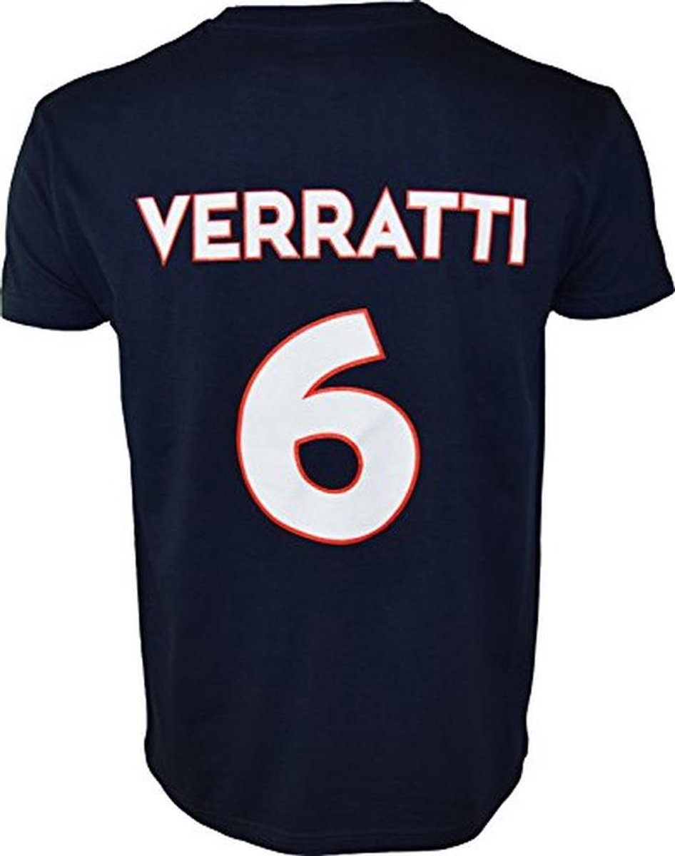 Heren T-shirt met Marco Verratti Motief - Officiële Collectie - Volwassenen Maat