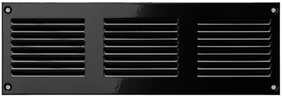 Ventilatierooster 300 x 100 mm van plaatstaal met beschermingsnet voor knaagdieren