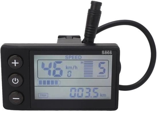 S866 Elektrische fiets display LCD-meter 24V 36V 48V elektrische scooter bedieningspaneel met SM-stekker kopen vanaf een prijs van 22
