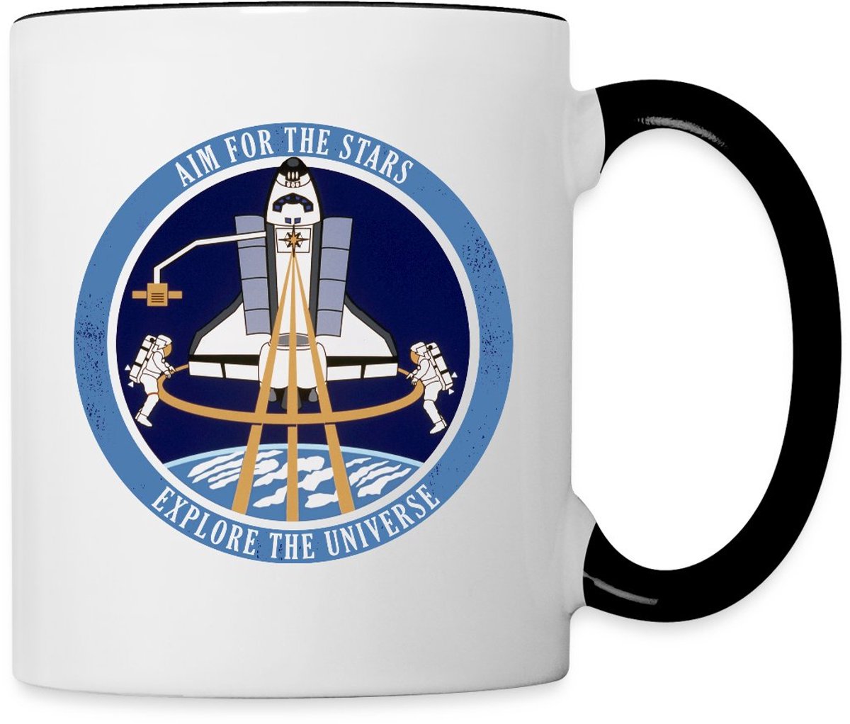 NASA Aim For The Stars Mok Tweekleurig