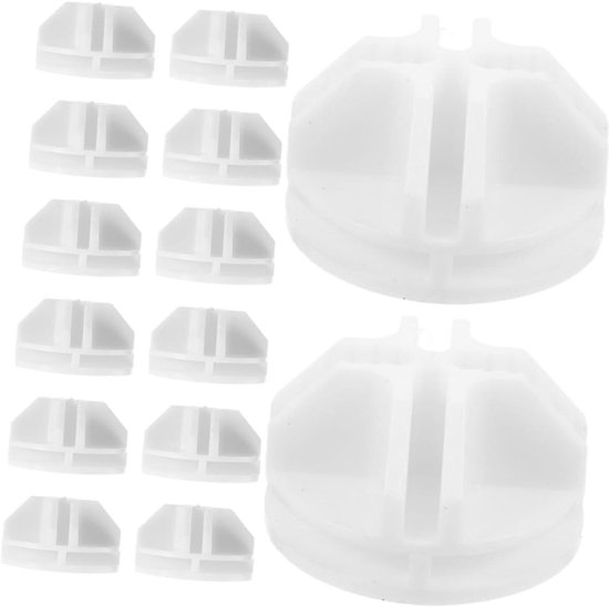 TopHomer 40 stuks draadkubus plastic connectoren in elkaar grijpende