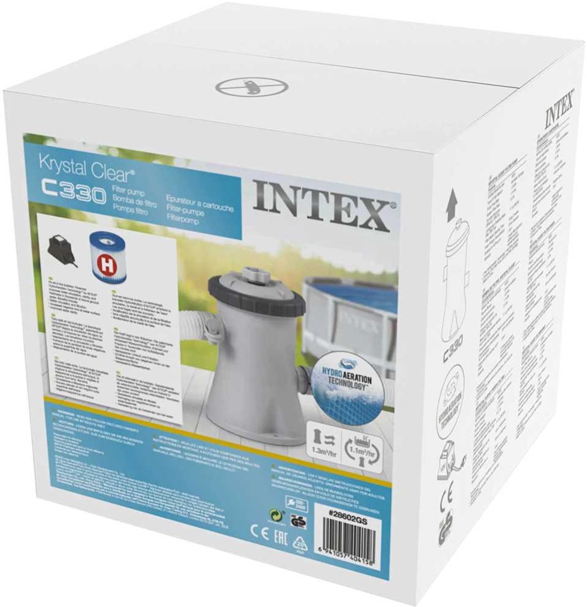 Intex Cartridge Filterpomp C330 - 1.250 L/u - Voor zwembaden tot 4.500L - Filtertype H — afbeelding 15