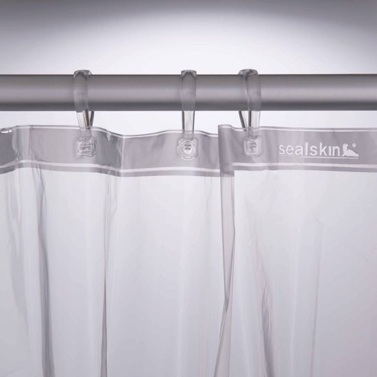 Sealskin Clear - Rideau de douche 180x200 cm - PEVA - Transparent