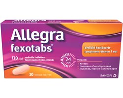 Allegra Fexotabs Bij Hooikoorts - 3 x 20 tabletten - Voordeelverpakking