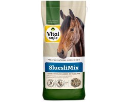 VITALstyle Slueslimix - Luxe En Gezonde Muesli & Slobber In Één - Met o.a. Lijnzaadschilfers & Chichorei - 15 kg