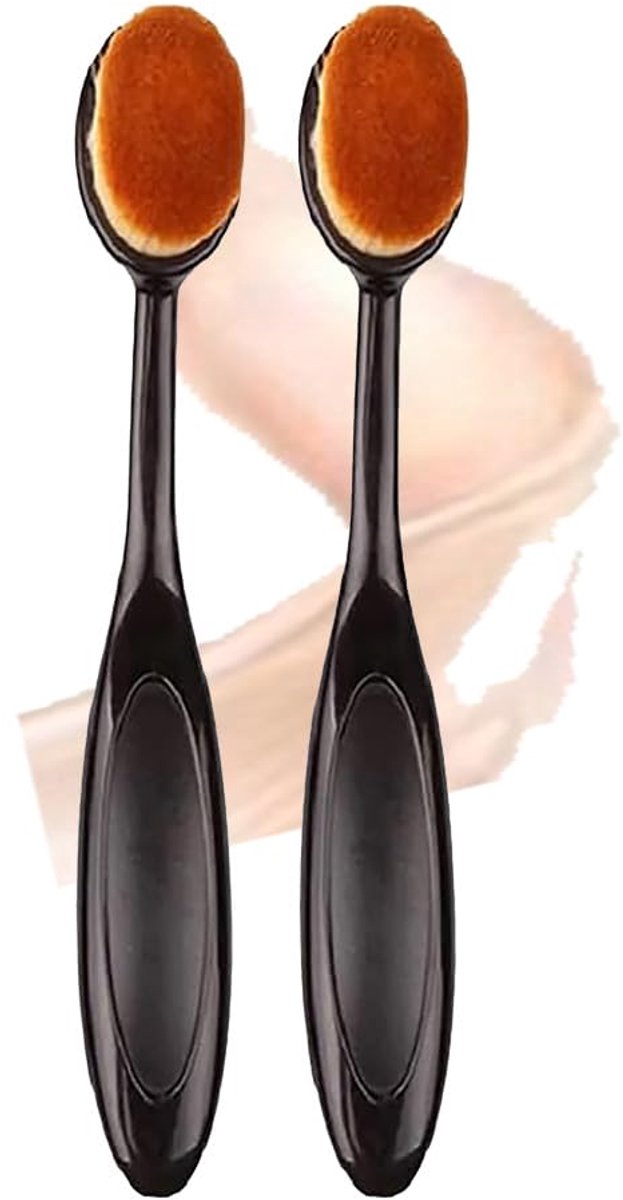 Set van 4 make-upkwasten - Poedervrij, handig, vlekkeloos, bloemblaadjesvormig, Kabuki make-upkwasten, afslankende gezichtsmake-up en foundationkwasten