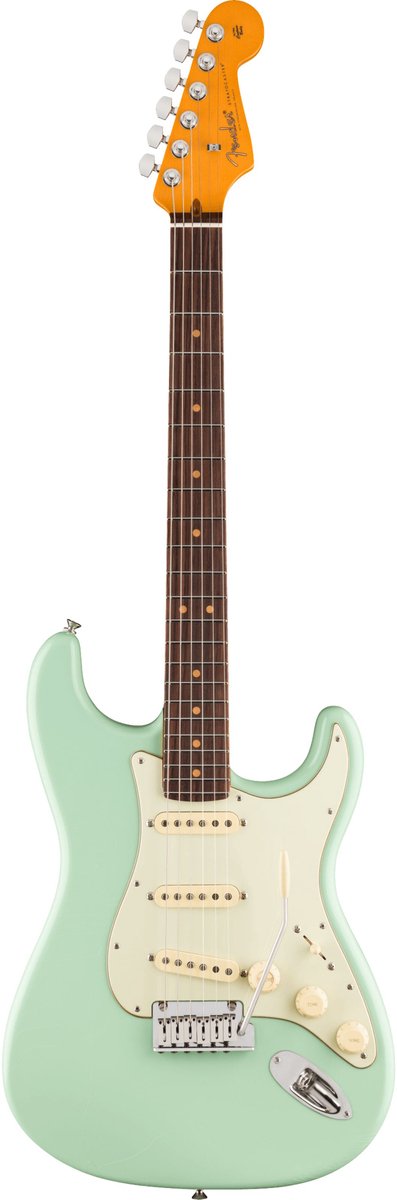 Fender American Ultra Luxe Vintage '60s Stratocaster, Ice Blue Metallic RW - Elektrische gitaar - blauw