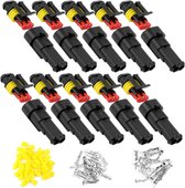 Lot De 40 Connecteurs Rapides 2 Broches étanches - Pour Câbles 18-22 AWG, 24V/10A - Installation Voiture, LED, éclairage