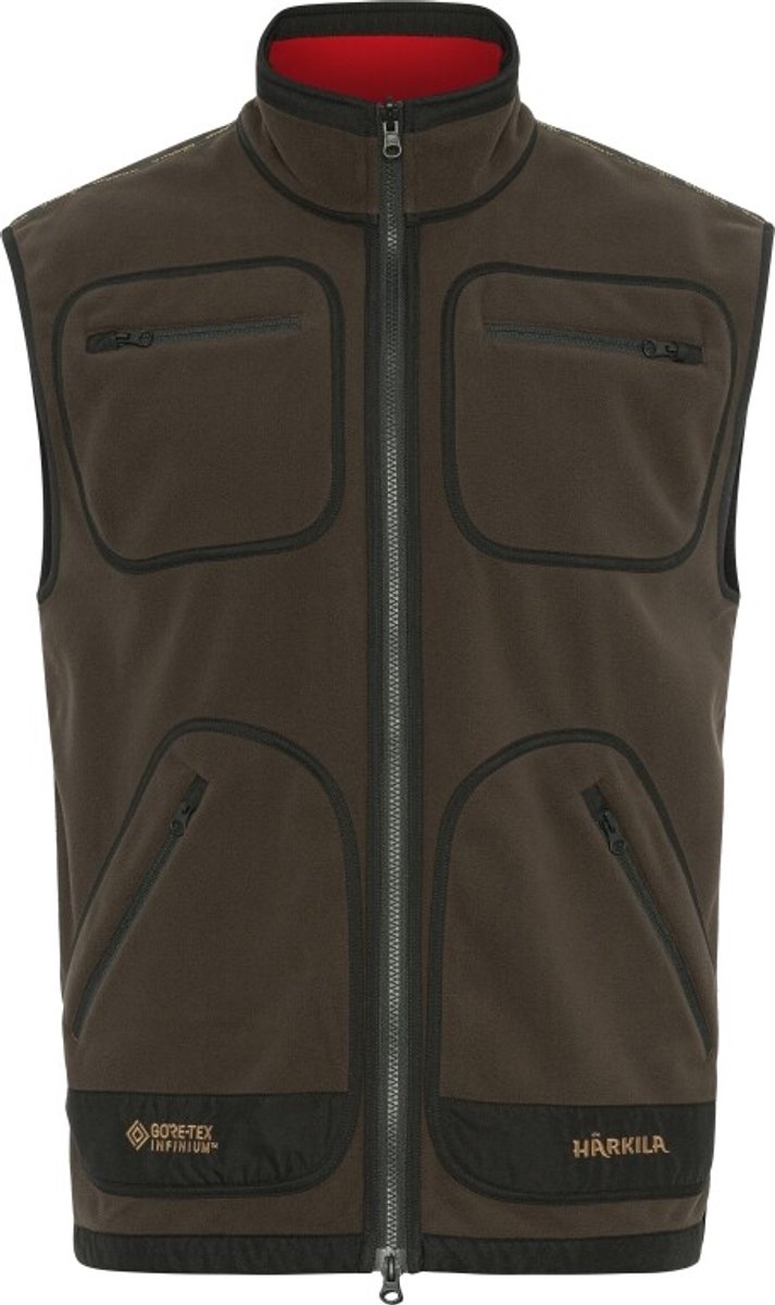 Härkila Kamko fleece waistcoat- Outdoorbodywarmer Bruin