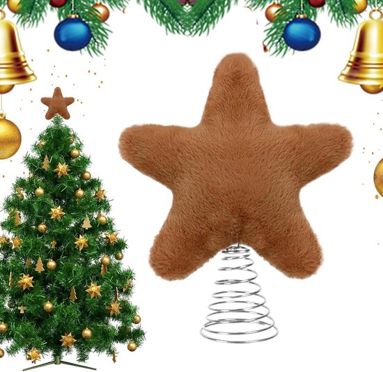 Kerstboom Ster Piek - Gouden Holle Kerstversiering - Gouden 3D Piek Decoratie voor Huis Slaapkamer Woonkamer Familie Tuin Entree Kerstboom Ster Piek - Gouden Holle Kerstversiering - Gouden 3D Piek Decoratie voor Huis Slaapkamer Woonkamer Familie Tuin Entree