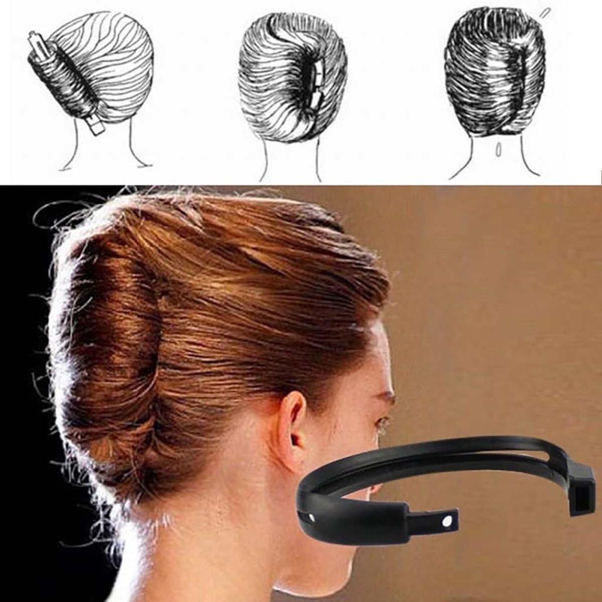 10 magische kapsels voor vrouwen: opgestoken haar, donutknot, haarkrulspeld, standkapsel