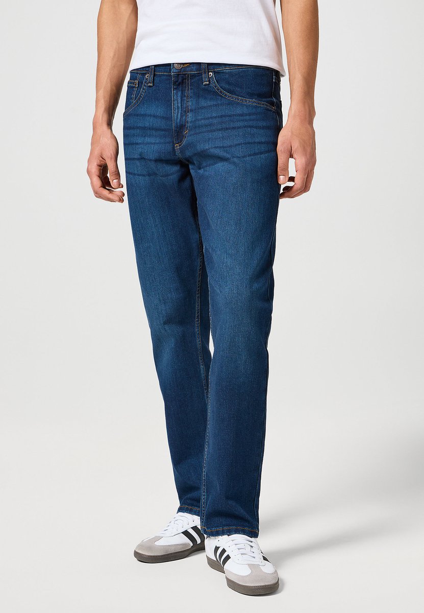 WRANGLER ATHLETIC FIT JAGGED REGULAR TAPERED HEREN Blauw