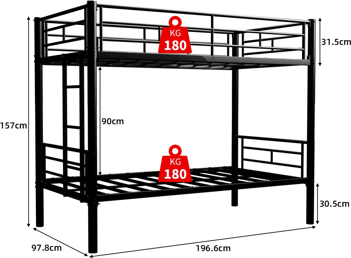 Sweiko Sweiko Stapelbed Kinderbed - afbeelding 2