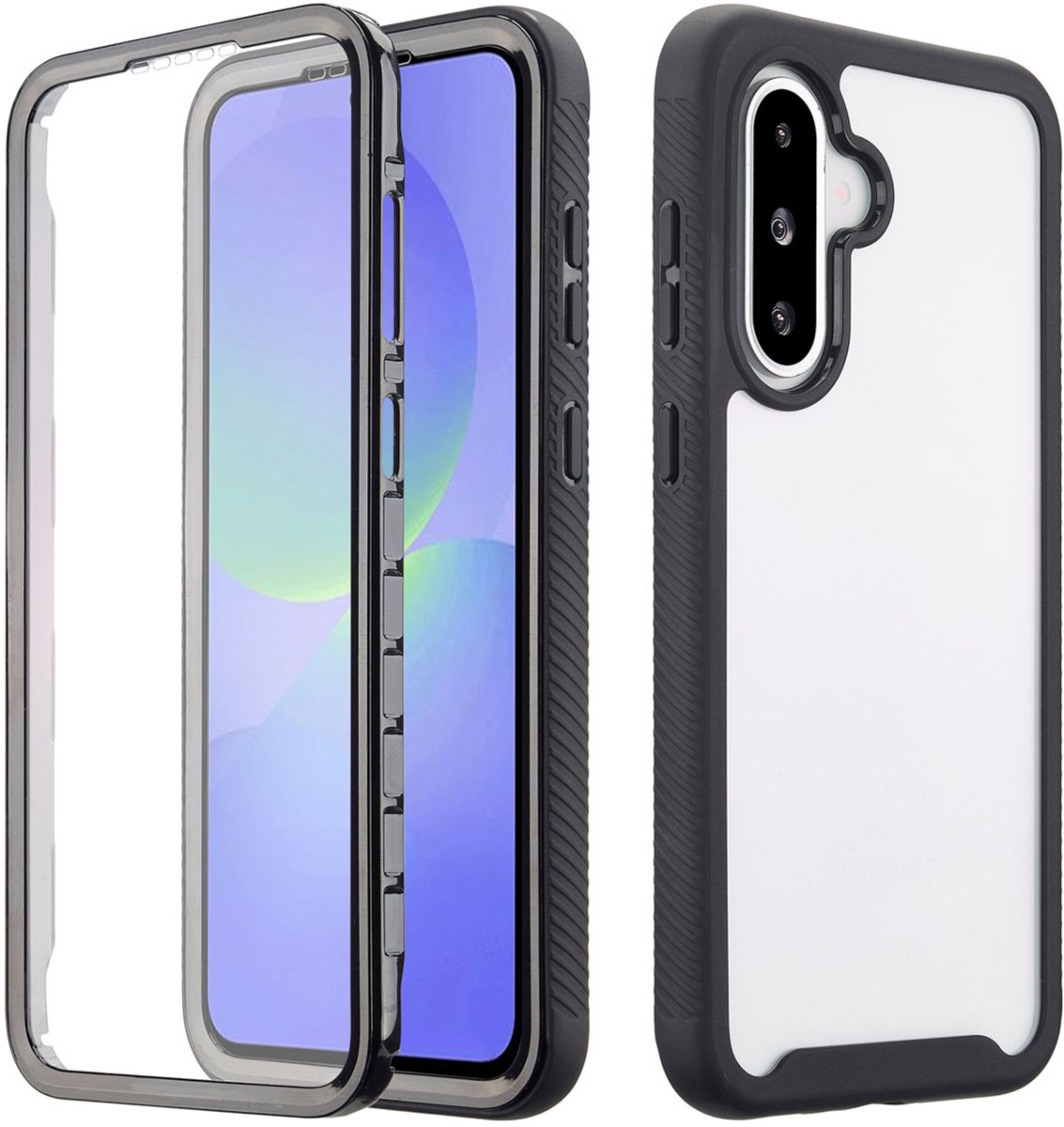 imoshion Hoesje - Geschikt voor Samsung Galaxy A36 - 360° Full Protective Case - Zwart