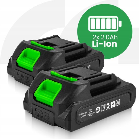 MOZY® - Mini Kettingzaag - in Opbergkoffer - met 2 Zaagbladen - 1000W - Inclusief 2 Accu's - met Handschoenen en Veiligheidsbril - Kettingslijper van MOZY — afbeelding 3