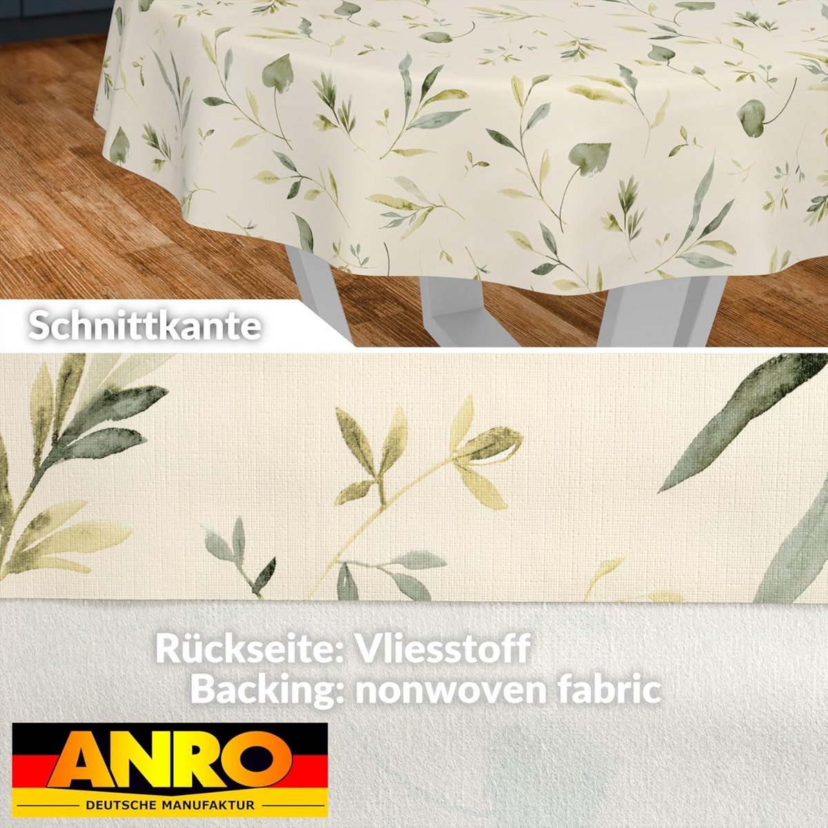 Waterafstotend Tafelkleed Rond 140 cm - Afwasbaar met Bloemenpatroon