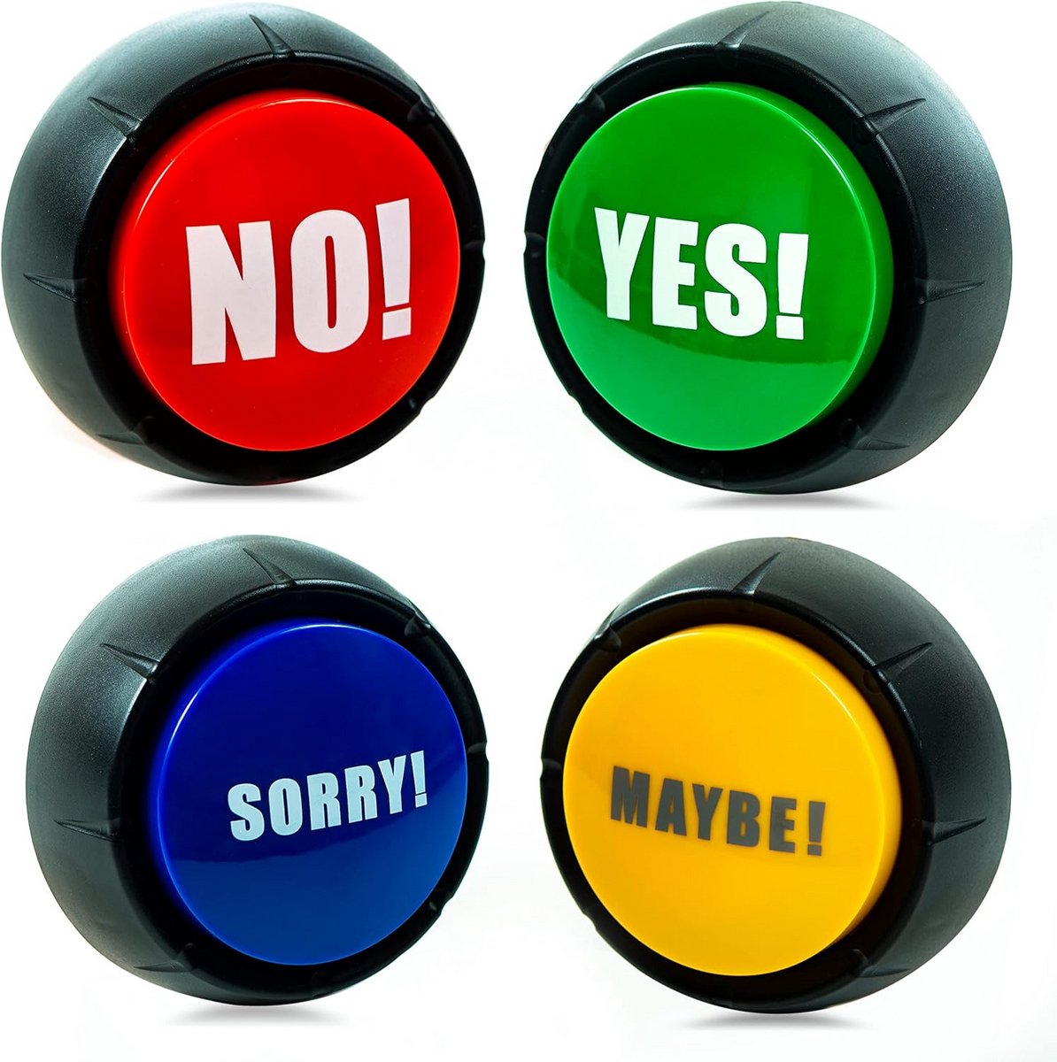 Hond Communicatie Knoppen Set - Antwoord Buzzers met Geluid - Ja Nee Knop - Ideaal voor Training en Spel