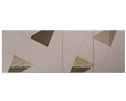 Vente-unique Dressoir met 4 deuren - Beige - CANTIANO