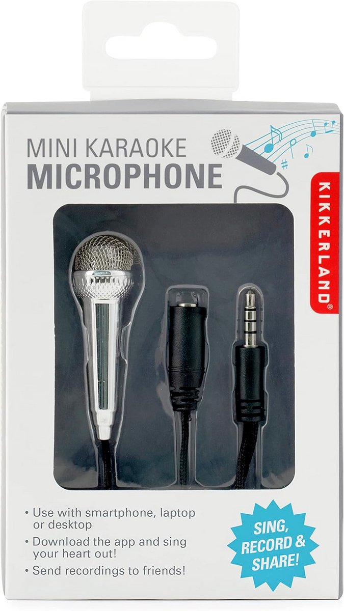 Mini Karaoke Microfoon - Zilver