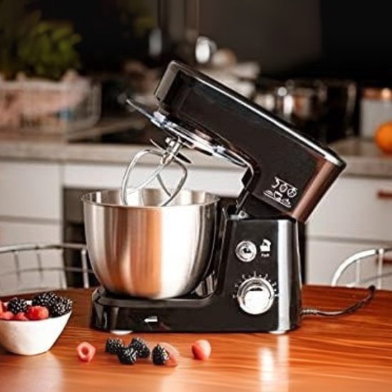 Quvo® Mixer met mengkom - Mixer - Mixer met mengkom keukenmachine - Zilver - 22 cm x 35 cm x 30 cm van Quvo — afbeelding 4