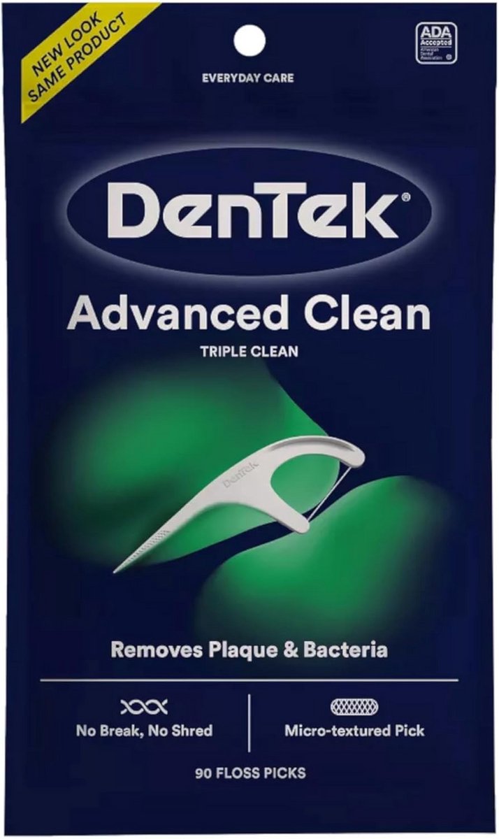 Triple Clean Flos Picks Mintgroen - 90 Stuks voor Effectieve Mondhygiëne