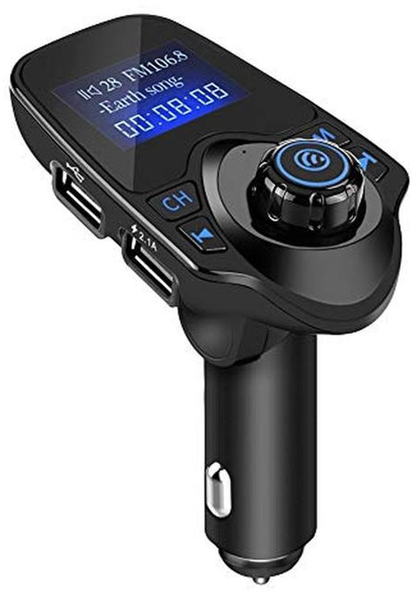 Bluetooth FM-zender voor auto met USB-oplaadpoort en handsfree functie