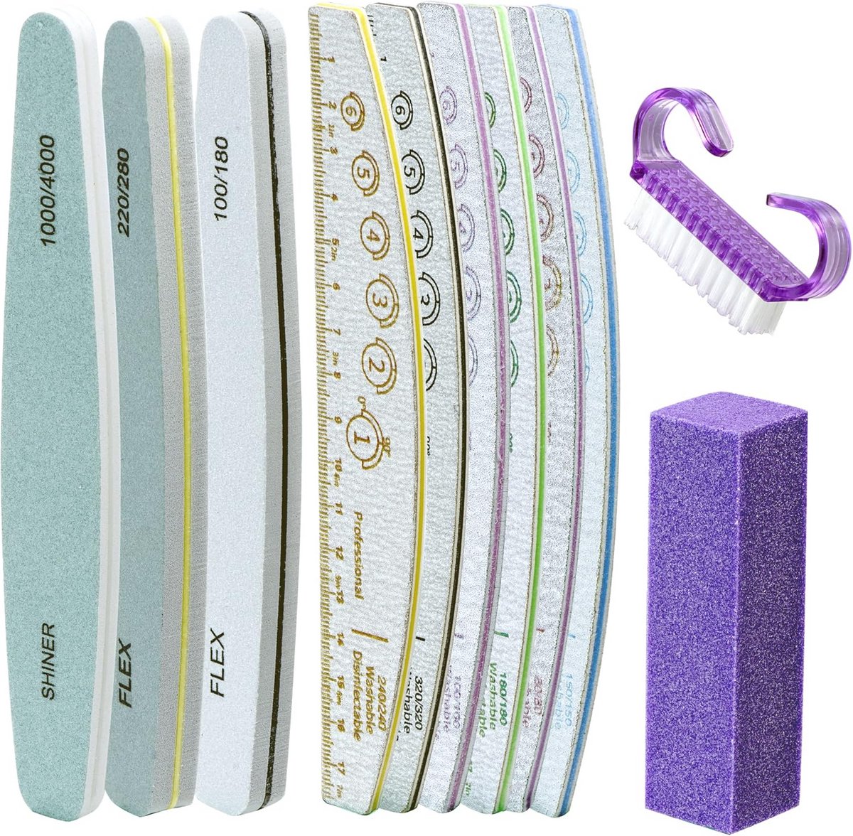 Professionele nagelvijlen en buffers set voor perfecte nagels