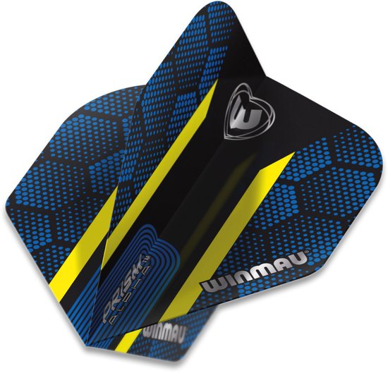 Winmau Prism Alpha Extra Thick Blue & Yellow Stripe - Dart Flights van Winmau — afbeelding 3
